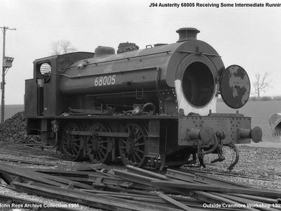 13th April 1986 J94 Austerity 68005 receiving some intermediate repairs